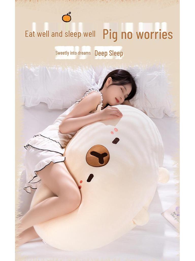 Capybara Pillow: Headboard Sofa Backrest & Waist Support – Ideal for Bed or Relaxing, Guinea Pig Design, Perfect Birthday Gift