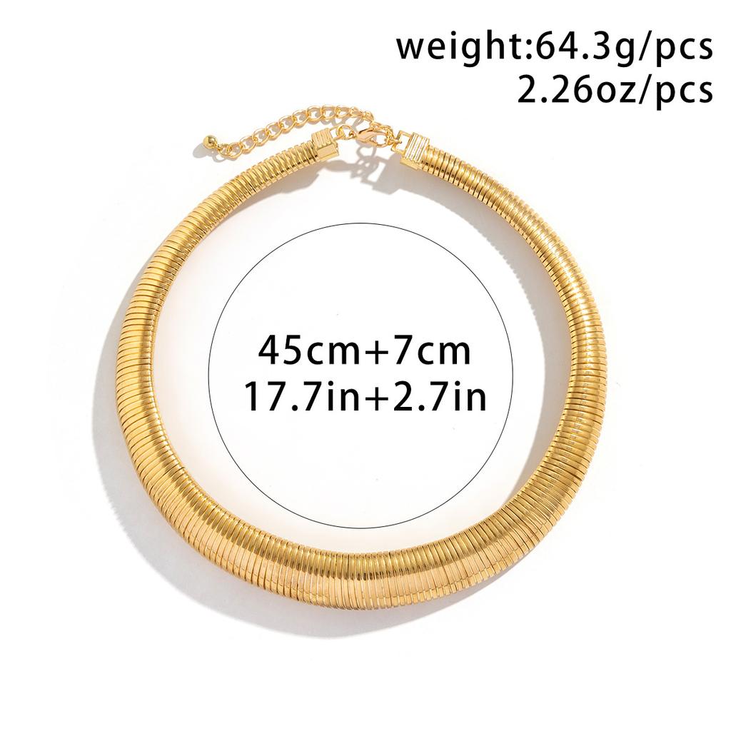 DIEZI Modische Afrikanische Schlangenkette Geometrische Torques Für Frauen Punk Gold Silber Farbe Metall Choker Statement Halskette Neuer Schmuck
