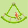 Rotating Bird Cage Stand Bite Resistant Rocking Perch Stand Parrot Enrichment Toy  Bird Cage