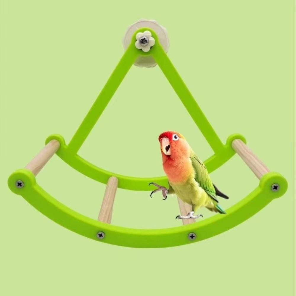 Rotating Bird Cage Stand Bite Resistant Rocking Perch Stand Parrot Enrichment Toy  Bird Cage