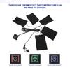Heating USB Electric Cloth Heater Pad USB Electric Clothes Five Heater Pads Heating Element  Adjustable Temperature Warmer Tool