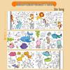 Extra Long Kids' Graffiti Coloring Scroll: Wall-Stickable Canvas for Girls