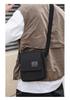 Men's Retro Canvas Crossbody Bag - Small Square Design for Business & Casual Commute