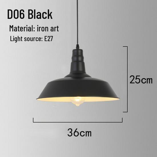 Retro Industrial Wrought Iron Pendant Lamp - Minimalist Style for Bars, Hotels, and Restaurants