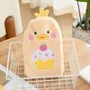 Plush Cartoon Hot Water Bottle with Inflatable Liner - Washable Hand Warmer for Girls