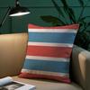 Fashion Blue Red White Pillow Case Plush Fabric Soft Pillowcase Double Sided Print Sofa Cushion Cover Throw