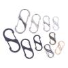 10Pcs S Hooks Eco-Friendly Metal Key Clip Camping Secure Backpacks Fastener Carabiner Keychain Stable Wilderness Survival Tools
