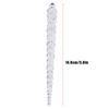 12pcs Acrylic Icicle Party Wedding Festival Christmas Tree Hanging Decoration 14.8cm Xmas Ornament DIY Party Ornament