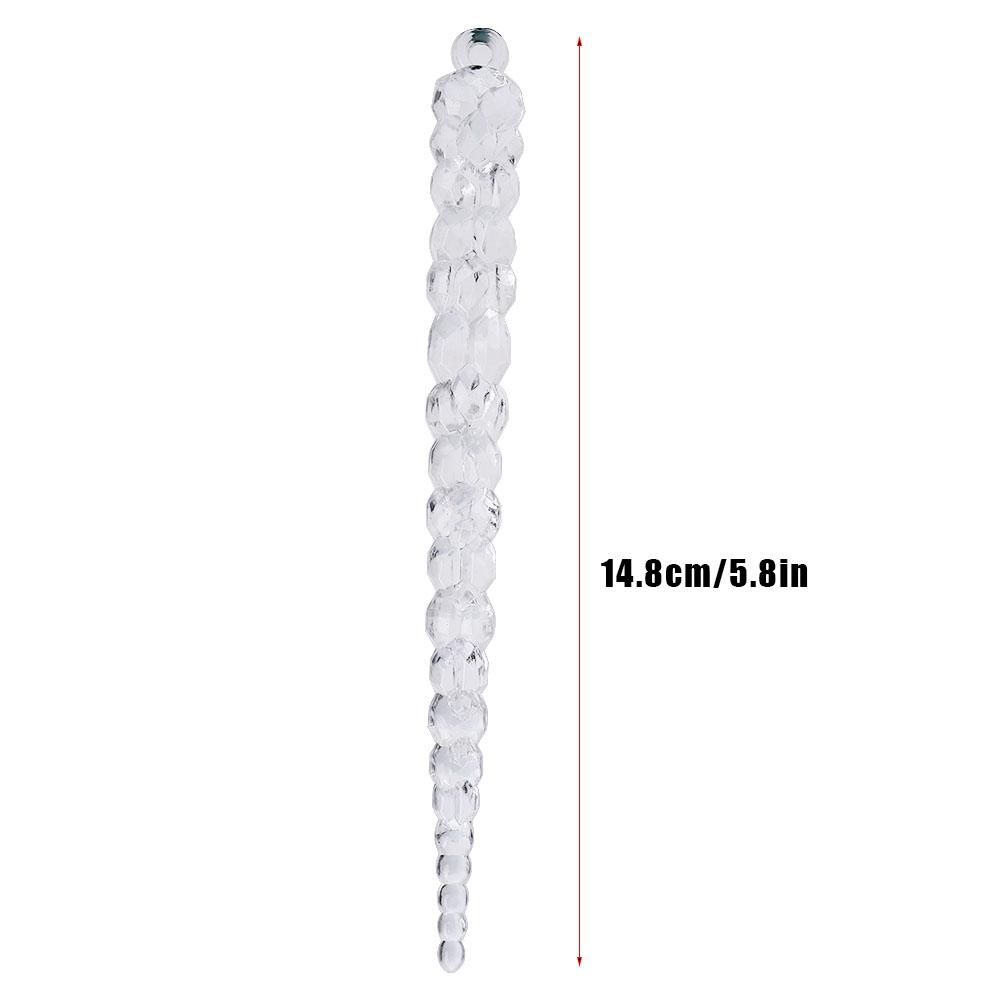 12pcs Acrylic Icicle Party Wedding Festival Christmas Tree Hanging Decoration 14.8cm12pcs Acrylic Icicle Party Wedding