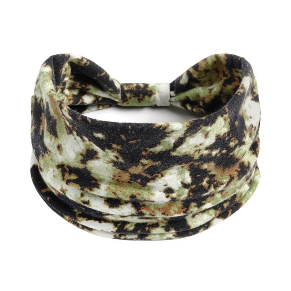 Bohemian Retro Print Yoga Headband: Wide African-Inspired Headscarf for Women