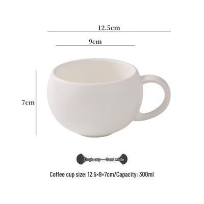 Shangqi mattierte Keramik-Eier-Kaffeetasse