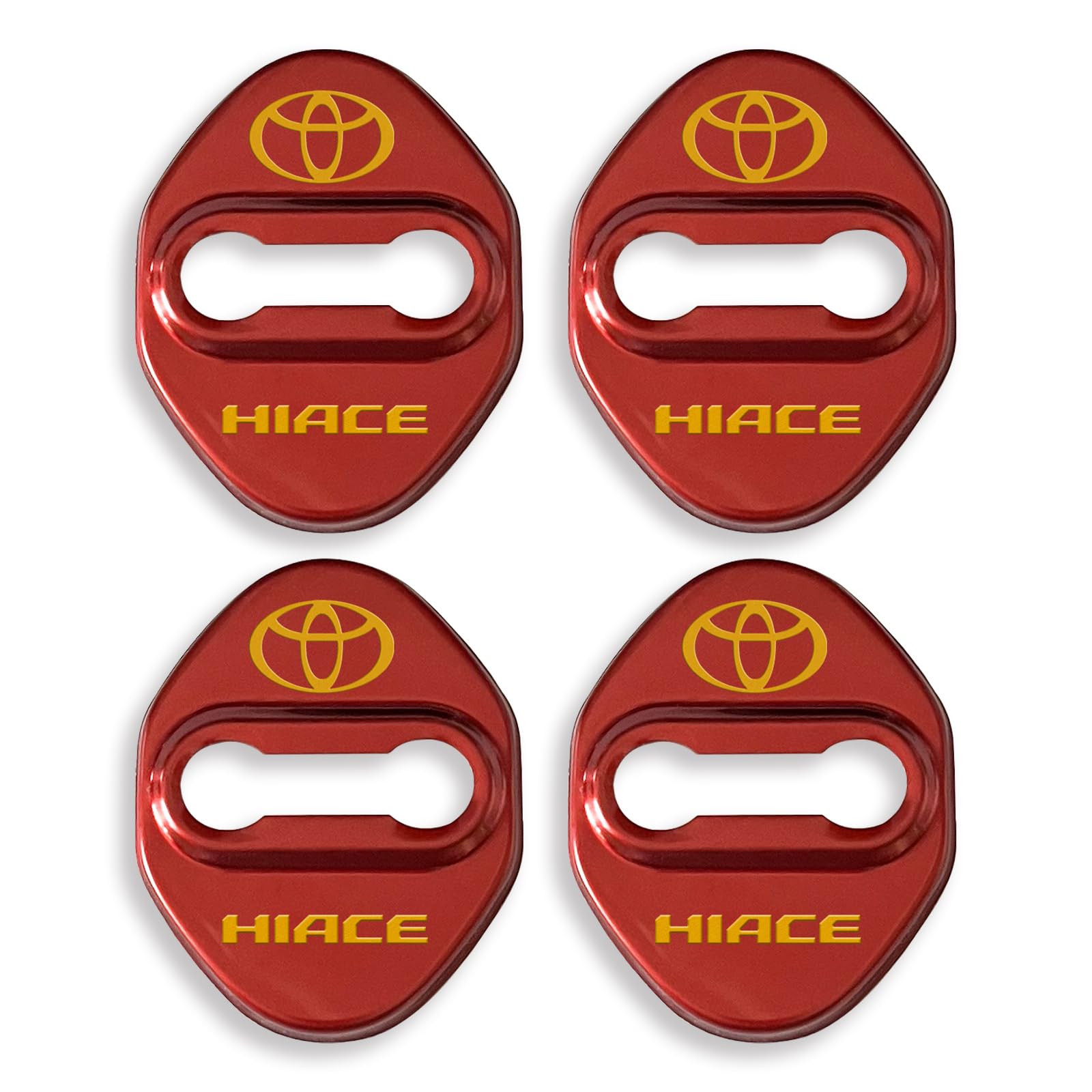 

HAICE Hiace Car Door Striker Cover Door Lock Cover Paste Type Set of 4 (Red) [Parallel Import] красный