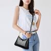 Crocodile pattern glossy underarm bag women's shoulder messenger bag