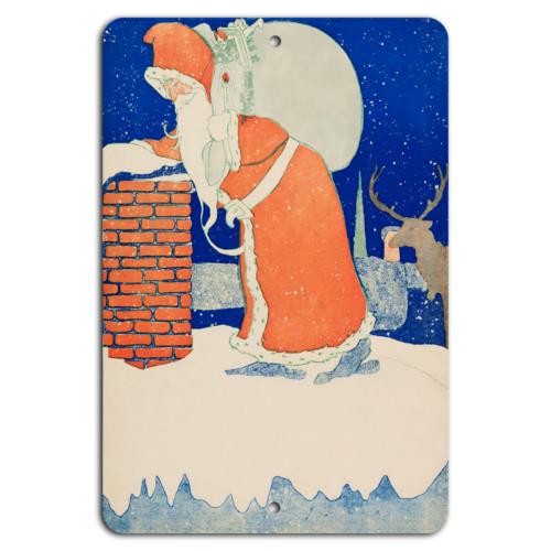

Vintage Santa Magic A Classic Holiday SceneAluminumtin sign 20x30cm（7.8x11.8inch）