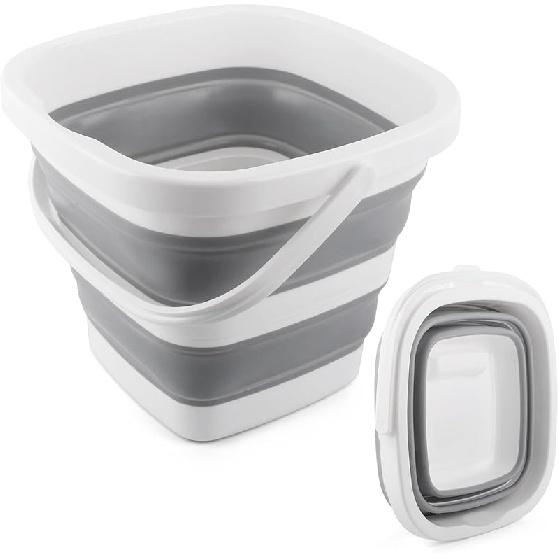 Car Wash Bucket 5L, Collapsible Bucket For Cleaning Supplies, Folding Mop Buckets Water Storage Containers For Camping Gardening Finishing Beach 5L