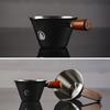 V-shaped Spout Coffee Espresso Cup Wooden Handle Coffee Extract Cup Coffee Measuring Cup  Home