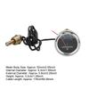 Kovové auto 52 mm Mechanický měřič teploty vody 38104 Celsia 12 V žluté světlo