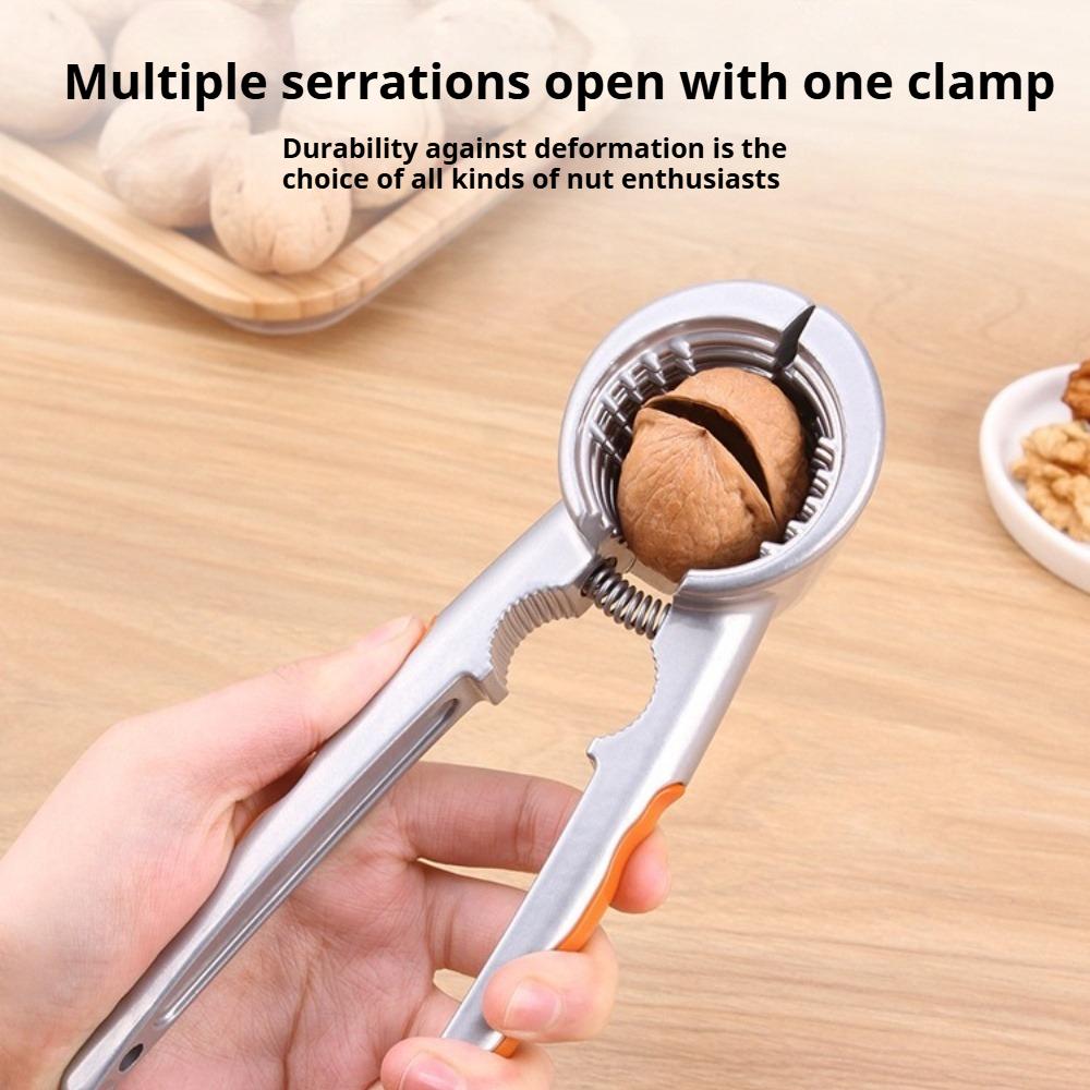 Stainless Steel Nut Cracker Durable Walnut Clamp Pecan Pliers Opener Easy to Use for Walnuts Dried Fruit Hazelnuts Kitchen Tools
