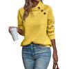 Women's Color High Neck Pullover Sweatshirt for Fall Winter