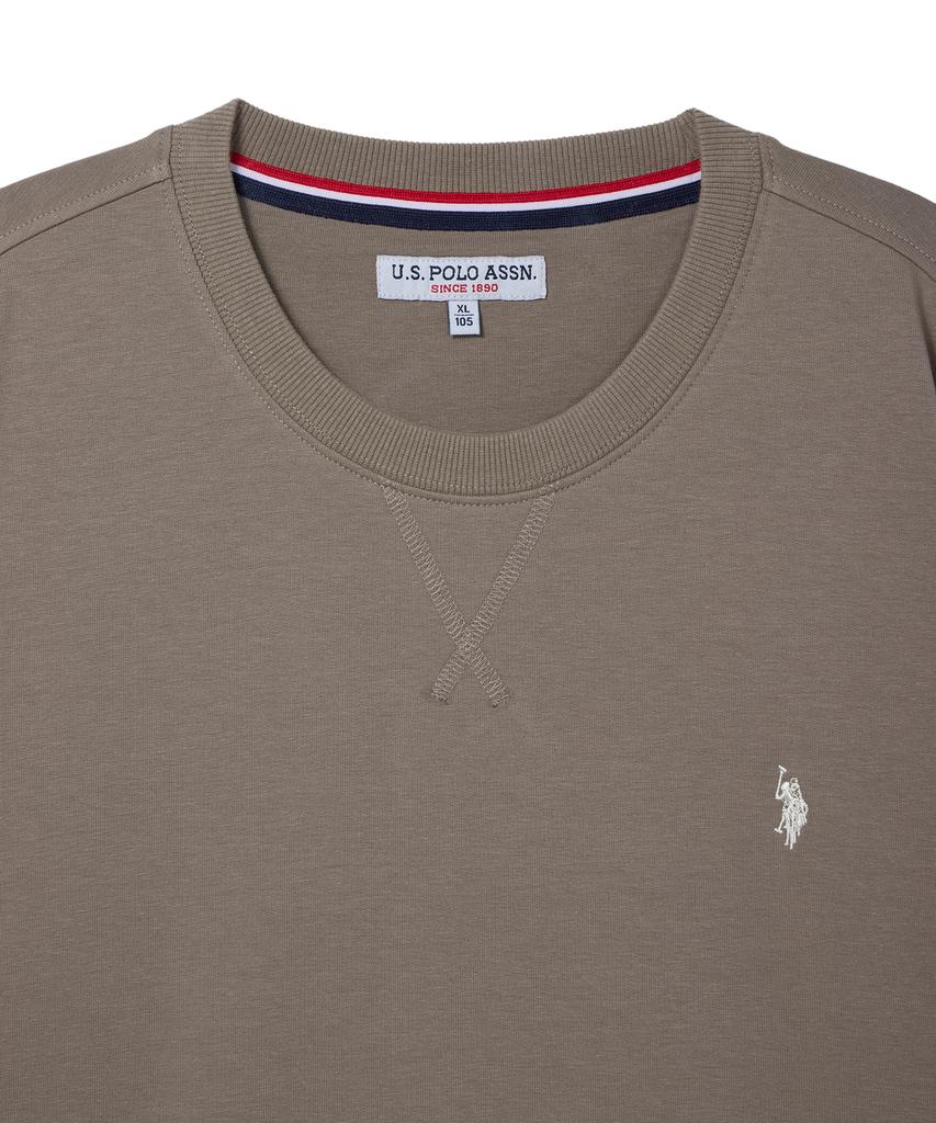 USPOLOASSN Cotton Sweatshirt_Mid Brown