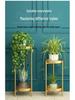 Elegant Multi-Tier Wrought Iron Indoor Plant Stand for Balcony or Living Room