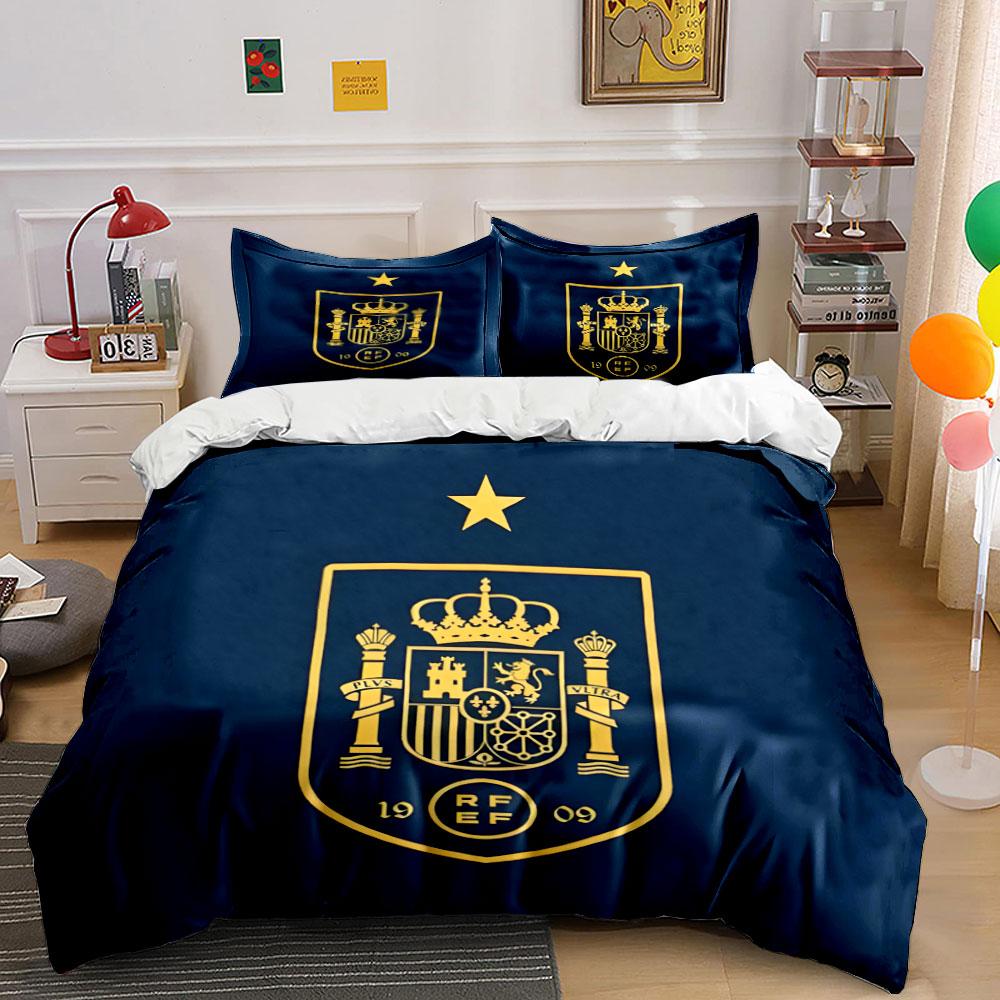 Goldener Wappen, Krone, Stern. Bettwäsche-Sets Bettbezug-Sets Bettbezüge Kissenbezüge(1* Bettbezug 2* Kissenbezüge ohne Bettdecke)