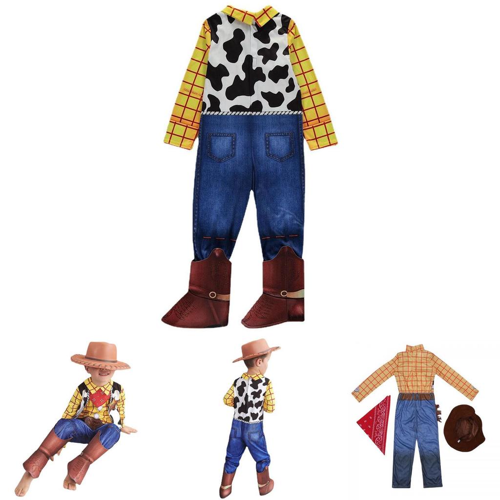 High-quality Polyester Material Kids' Toy Story Cowboy Woody Costume Set