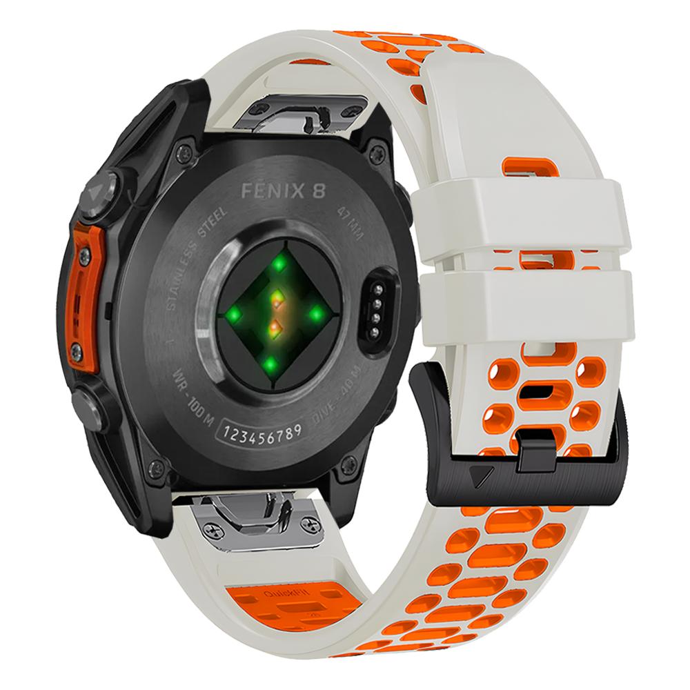 Breathable Sport Silicone Band For Garmin Fenix E 8 47mm 51mm 7 7X Bracelet For Garmin Enduro 3 QuickFit 26mm 22mm Watch Strap