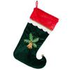 Christmas socks gift bag velvet embroidered elf legs Christmas stockings gift bag fireplace stairs Christmas decoration