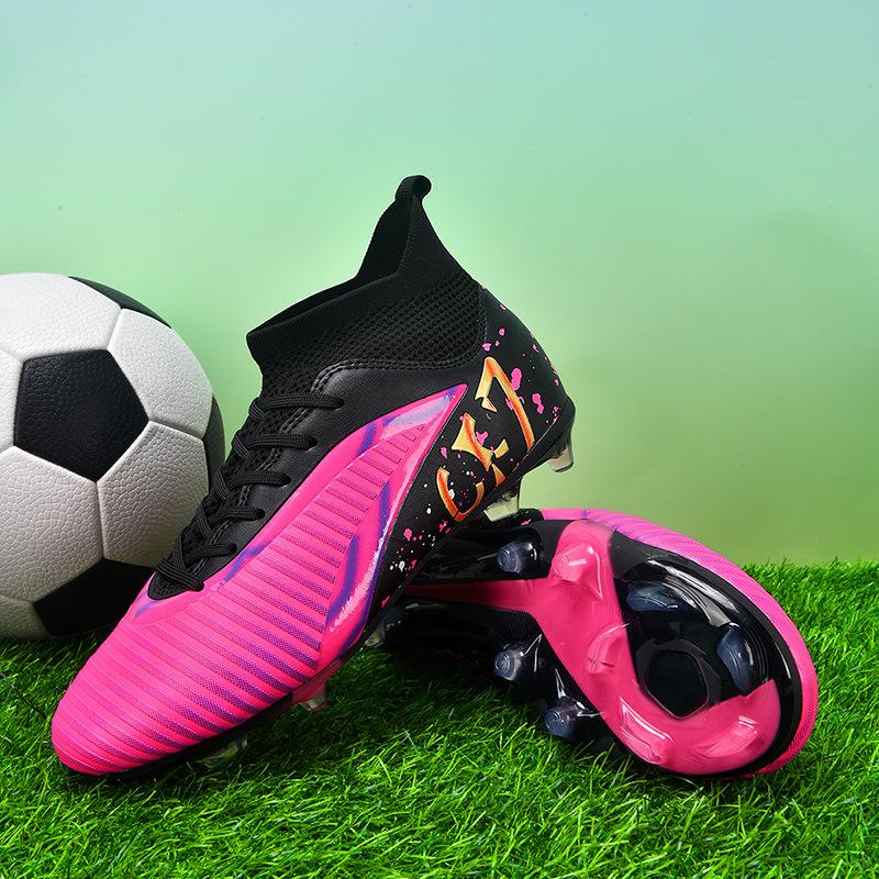 Football Shoes Youth Ag Spikes Football Shoes Adult Game Professional Sports Shoes Grass Training Football Shoes
