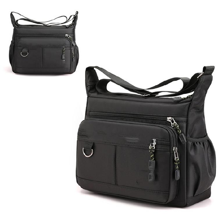 Oxfords Toted Bag for Men Shoulder Crossbody Handbag with Multi Pockets Zipper for Work Office Travel and Daily Use