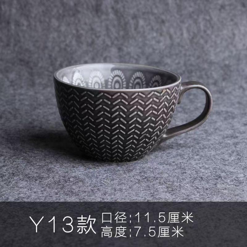 Ceramic Mugs Coffee Cup Breakfast Cereal Cute Ceramic Cup Milk Household Large Capacity Oatmeal Mug Drinkware Home Decor