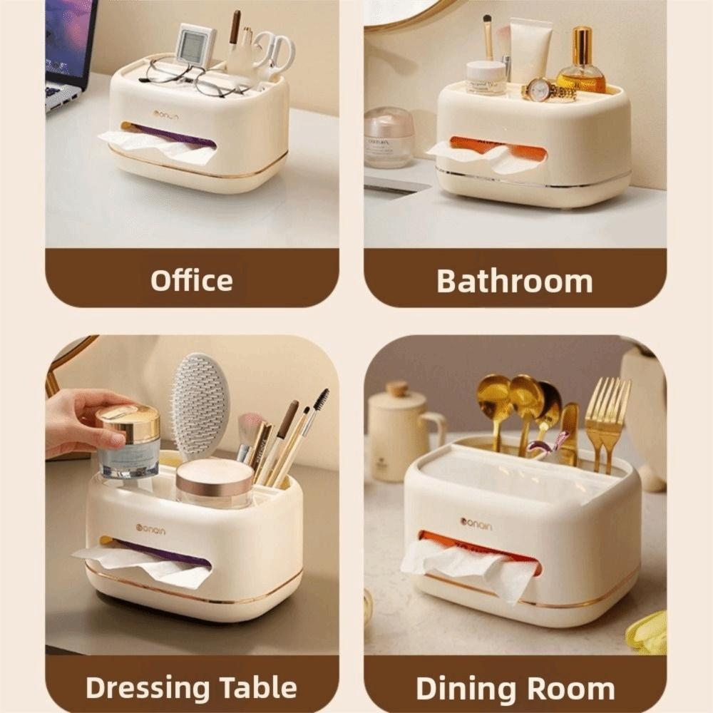 Multi-purpose Tissue Box Exquisite Mobile Phone Holder Paper Storage Box  Living Room