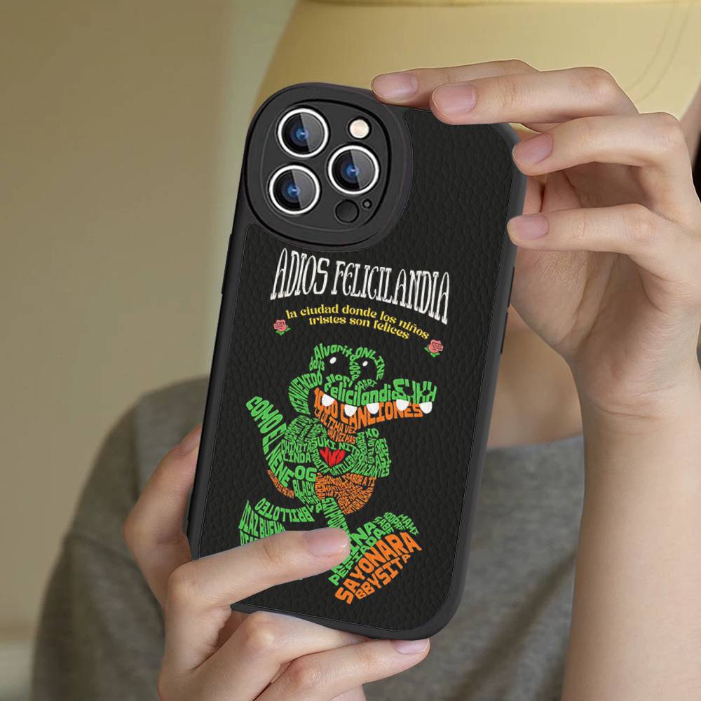 

Alvaro Diaz Coco Singer Leather Phone Case For IPhone 16 15 14 13 12 11 Pro Max Plus Shockproof Cover iPhone 16 plus