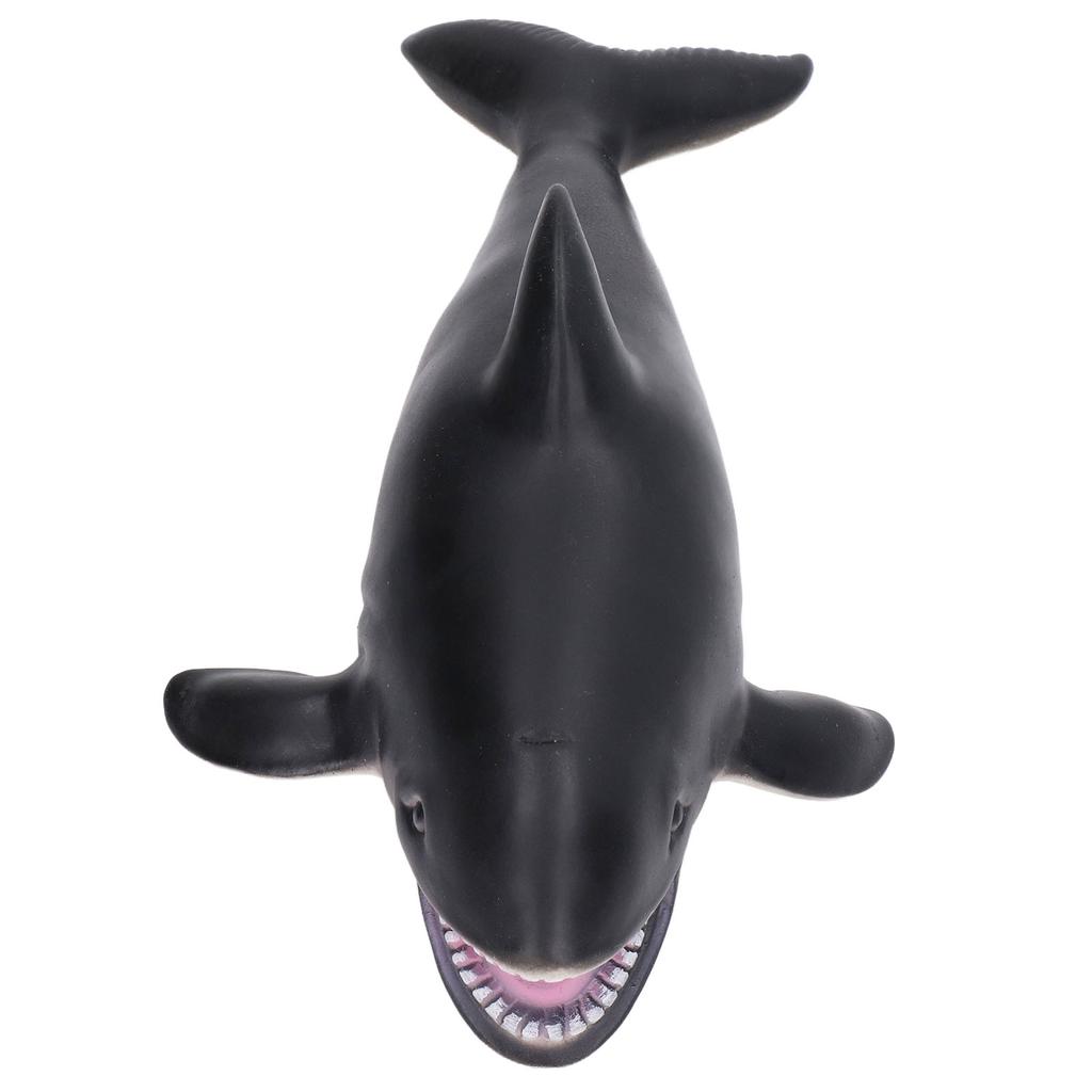 Meerestier Figur Schwarzer Orca Spielzeug Kinder Geburtstage Geschenk Pädagogisches Modell für Kinder Jungen Mädchen Ab 3 Jahren