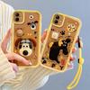 KEYSION Shockproof Case for Samsung A06 4G A05 A04 A04e with Lanyard Silicone Cute 3D Cartoon Doll Phone Cover for Galaxy M04 F04