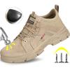 Fashion Guyisa New Construction Work Shoes Men Steel Toe Safety Shoes Anti-stab Anti-smash Work Safety Boots Male Protective Footwear