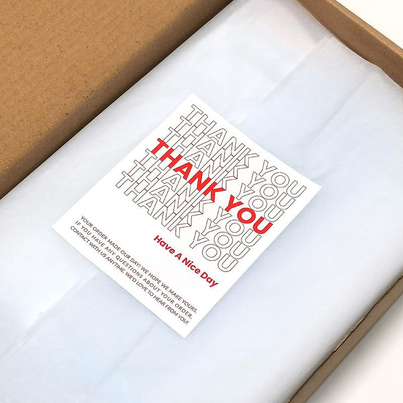 10-50pcs Rectangle Small Business Stickers Label, White Adhesive Boutique Box Packaging Stickers for Shipping Supply Gift Wrap