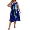 2024 Spring-Summer Trendy Plus-Size Women's Printed Dress