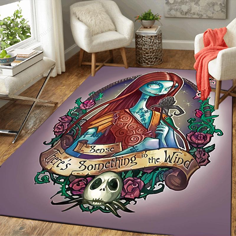 Custom 1Pc Christmas Nightmare Before Rug Office Carpet Indoor Outdoor Entrance Doormat Nonslip Soft And Comfortable Living Room D91697