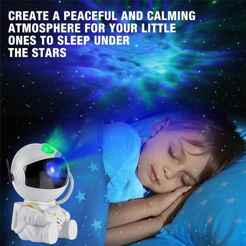 Astronaut Galaxy Star Projector Light Sky Nebula Lamp Home DIY Sticker Room Bedroom Decoration Night Lamp Christmas Gift