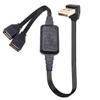 20CM-110CM Dual Data USB 2.0 To 1 Male and 2 Female, Power Adapter and Distributor, USB Charging Power Cable, Extension Cable