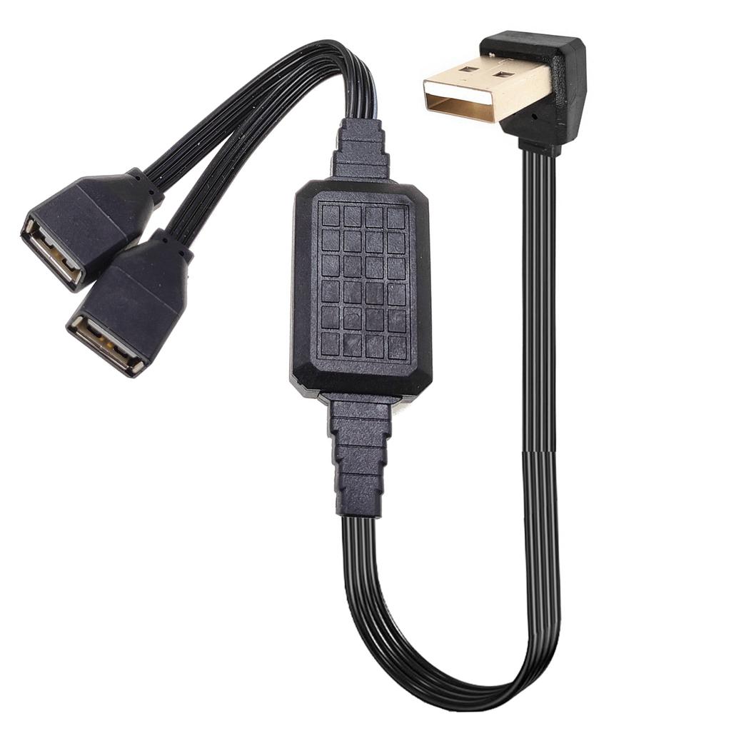 20CM-110CM Dual Data USB 2.0 To 1 Male and 2 Female, Power Adapter and Distributor, USB Charging Power Cable, Extension Cable