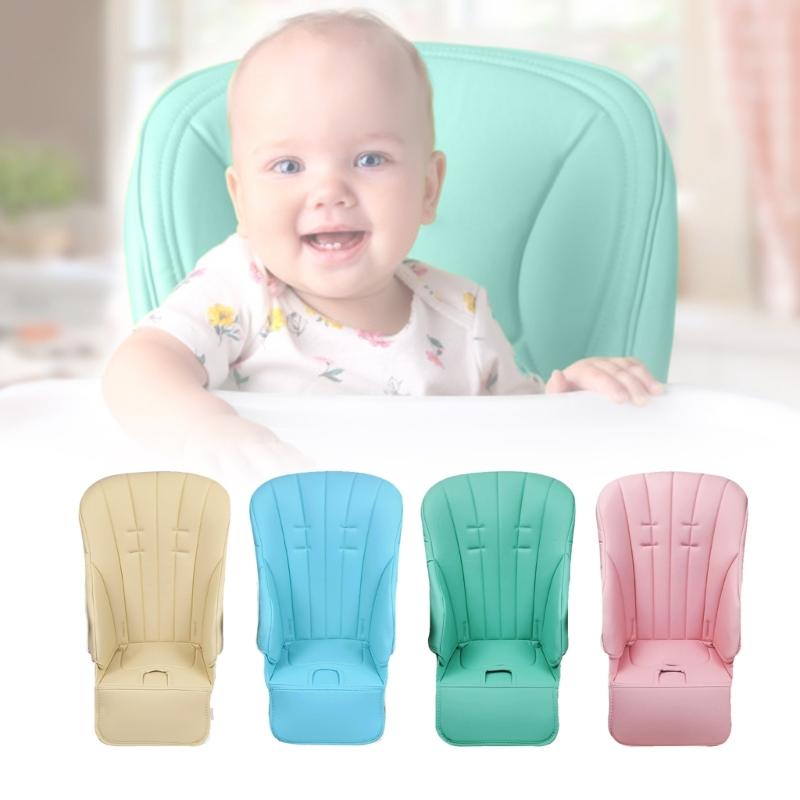 Stilvoller Babynahrungsstuhl Sitzschoner Verbessert das Essen Kratzfest Verschüttungsfest PU-Leder Kissenbezug