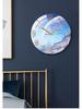 Modern European Silent Quartz Wall Clock - 30cm Glass Design for Living Room or Bedroom
