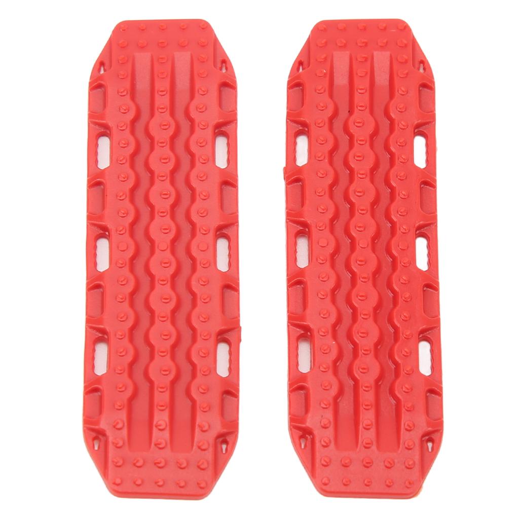 1 Pair Simulation Escape Board Plastic Sand Ladder Non Slip Escape Plate for 1 18 1 24 Scale RC Car Red