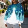Women's Trendy Christmas Graphic Crewneck Sweatshirt Lightweight Casual Pullover Top for Holiday