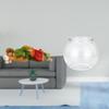 Resin Joseph Sculpture with Transparent Fish Tank Vase Decorative Desk Display for Office Tabletop