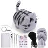 Animals DIY Needle Felting Set Non-Finished Cat Handmade Wool Felting Material For Beginners Needle Felting Supplies Kits