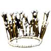 Crown Cake Decoration Highlight Seaweed Pearl Baking Round Tiara Birthday Party Accessories Hair Accessories Bridal